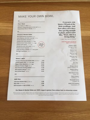 Menu photo 2 Dig Inn Rye Brook, NY