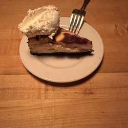 Huckleberry Rum Swirl Cheesecake