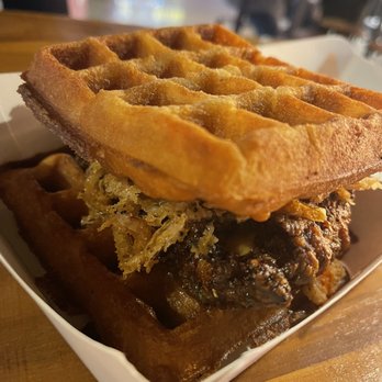 The Park - waffle chicken sandwich from chick flick - Mini Golf Near Me - Richmond, Virginia The Park - waffle chicken sandwich from chick flick - Mini Golf Near Me - Richmond, Virginia