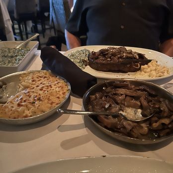 Mastro's Steakhouse - Truffle buttered mushrooms, aged ribeye and white cheddar Mac and cheese,  yummy - Steakhouses Near Me - Scottsdale, Arizona
