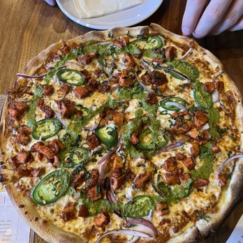 Blast & Brew - Chicken Tikka Pizza - Pizza Near Me - San Jose, California Blast & Brew - Chicken Tikka Pizza - Pizza Near Me - San Jose, California
