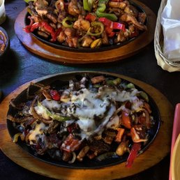 Fajitas beef chicken shrimp