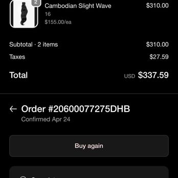 D Hair - Purchase receipt - Cosmetics & Beauty Supply Near Me - Atlanta, Georgia