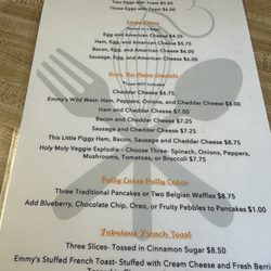 Emmy Lou’s Cafe - Menu