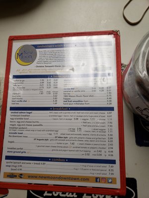 Menu photo 3 New Moon Cafe Aiken, SC