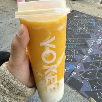 Yokee Milk Tea - Mango Pomelo Sago - Bubble Tea Near Me - Oakland, California Yokee Milk Tea - Mango Pomelo Sago - Bubble Tea Near Me - Oakland, California