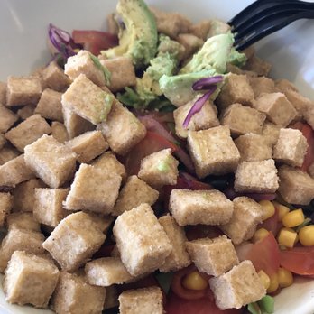 Green Tomato Grill - BBQ Crispy Tofu Bowl - New American Near Me - Brea, California Green Tomato Grill - BBQ Crispy Tofu Bowl - New American Near Me - Brea, California