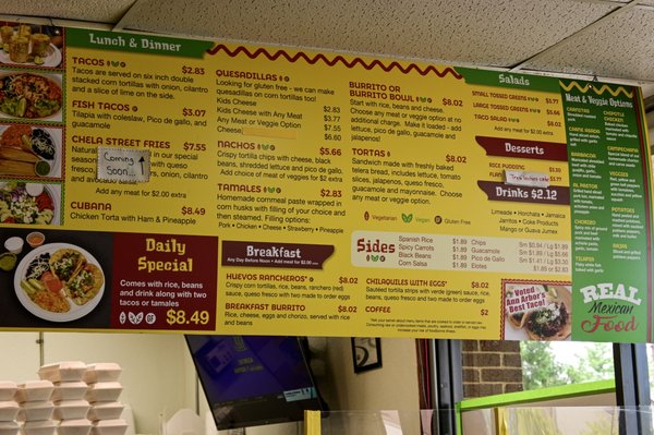 Menu photo 2 Chela's Ann Arbor, MI