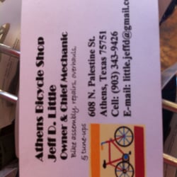 Athens Bicycle Shop - Business card