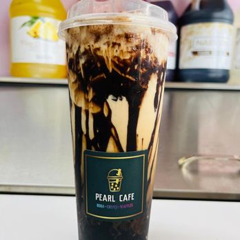 Pearl Cafe - a cup of iced coffee with a cherry on top - Bubble Tea Near Me - Mesquite, Texas Pearl Cafe - a cup of iced coffee with a cherry on top - Bubble Tea Near Me - Mesquite, Texas