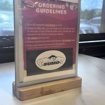 Sumo Sushi & Grill - The rules - Japanese Near Me - Burlington, Washington