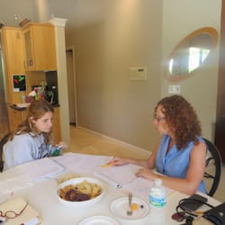 College Career Consulting - Meeting with a student to help her prepare for college applications.