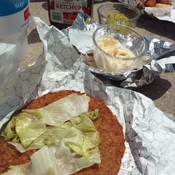 Dairy Dream - Bringing your own condiments takes the pressure off...next time I will have to bring lettuce and tomato...see what .50 cents extra got me!