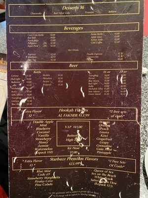 Menu photo 8 Trio Hookah Lounge Jacksonville, FL