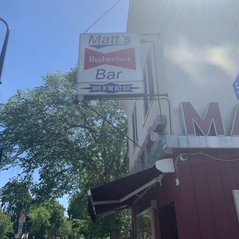 Matt's Bar - Old school sign. - Burgers Near Me - Minneapolis, Minnesota