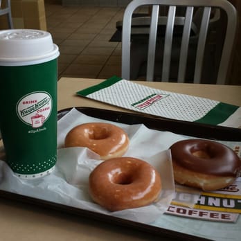 Krispy Kreme - Wanted coffee so got the 2 donut combo thinking I'd take one home. Then got a fresh one free. Waistline=not good, but Yum! - Donuts Near Me - Long Beach, California Krispy Kreme - Wanted coffee so got the 2 donut combo thinking I'd take one home. Then got a fresh one free. Waistline=not good, but Yum! - Donuts Near Me - Long Beach, California