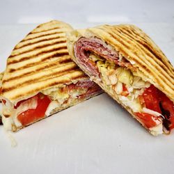 Lite Star Marathon - Made to order Italian Panini. Comes with Ham, Pepperoni, Salami, Lettuce, Tomato, Mozzarella, Italian Dressing Grilled just for you!