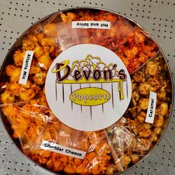 Devon's Gourmet Popcorn - 3 Gallon Tin 4 flavors