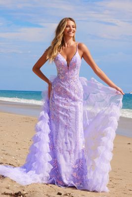 open lace back dress Vienna Prom 82035 Pink Velvet Prom Dress Size 4 Sequins Backless Glass Slipper