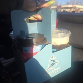 Caribou Coffee - Hot white mocha and oat milk foam cold brew - Coffee & Tea Near Me - Bloomington, Minnesota