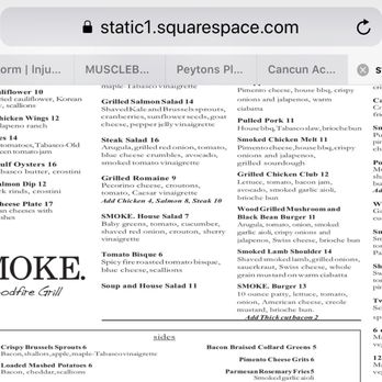 Smoke Woodfire Grill - Menu - New American Near Me - Owasso, Oklahoma