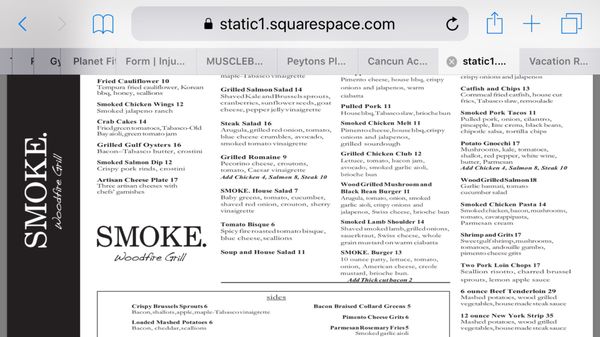 Menu photo 7 Smoke Woodfire Grill Owasso, OK