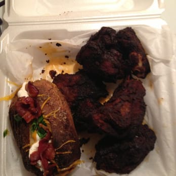 Bombers BBQ - Rib Tips w/ Loaded Baked Potato $10 - Barbeque Near Me - Munster, Indiana Bombers BBQ - Rib Tips w/ Loaded Baked Potato $10 - Barbeque Near Me - Munster, Indiana