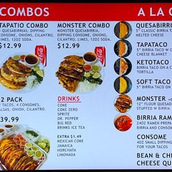 Los Tapatios Taco Shop - New menu
