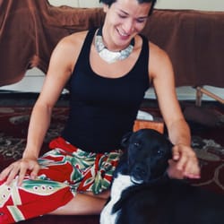 Kamaaina Healing - Kealoha and her sweet dog, who took part in the healing session!