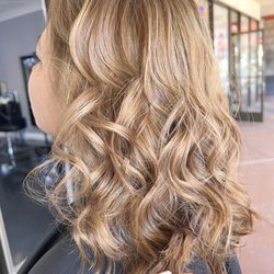 Alan's Salon - Highlights, tone, roots retouch and cut. Amazing work from Mitra at Alkai Salon!