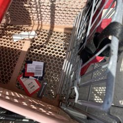 HomeGoods - Trash left in shopping carts, both inside and outside