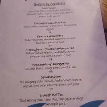 Palapa - Specialty Cocktails Menu - Bars Near Me - Long Beach, California Palapa - Specialty Cocktails Menu - Bars Near Me - Long Beach, California