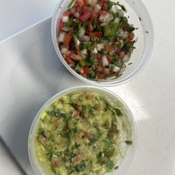 Victoria's Meat Market & Grill - Guacamole and salsa