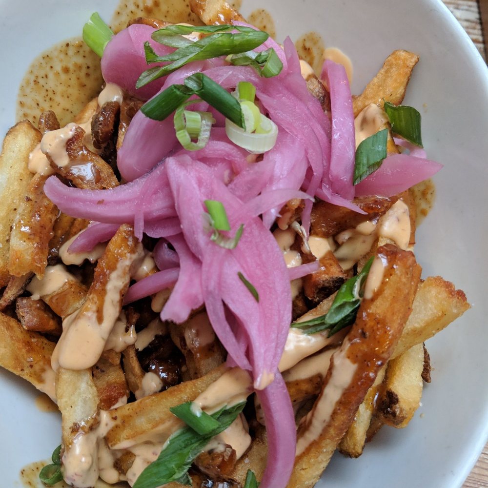 MeeT - Thai satay and chili mayo fries - Burgers Near Me - Vancouver, British Columbia MeeT - Thai satay and chili mayo fries - Burgers Near Me - Vancouver, British Columbia