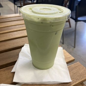 Ground Up Coffee - large cold matcha latte with oat milk - Coffee & Tea Near Me - Montebello, California