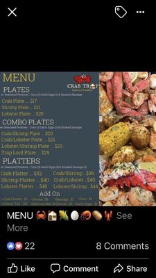 Menu photo 2 Crab Trap Chattanooga, TN Menu photo 2 Crab Trap Chattanooga, TN