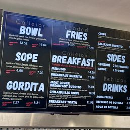 Menu Menu