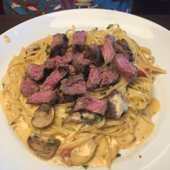 Dave & Buster's Ala Moana - Best dish of the night...Lobster alfredo with steak and shrimp! - Arcades Near Me - Honolulu, Hawaii