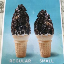 ice cream sizes