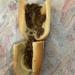 Wawa - This is what you get. Cheapskate cheesesteak. Don't bother