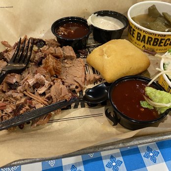 Dickey's Barbecue Pit - Brisket Plate w/ two sides - green beans and caesar salad - Barbeque Near Me - Fredericksburg, Virginia