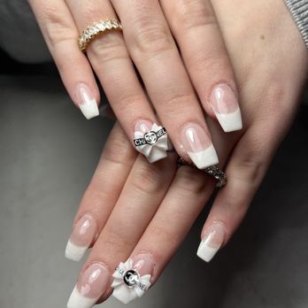 Pink & White Nails - French tip dip nails - Hair Removal Near Me - Denver, Colorado Pink & White Nails - French tip dip nails - Hair Removal Near Me - Denver, Colorado