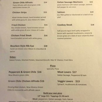 Mulligan's Restaurant and Bar - Menu 2nd page. - American Near Me - Raton, New Mexico