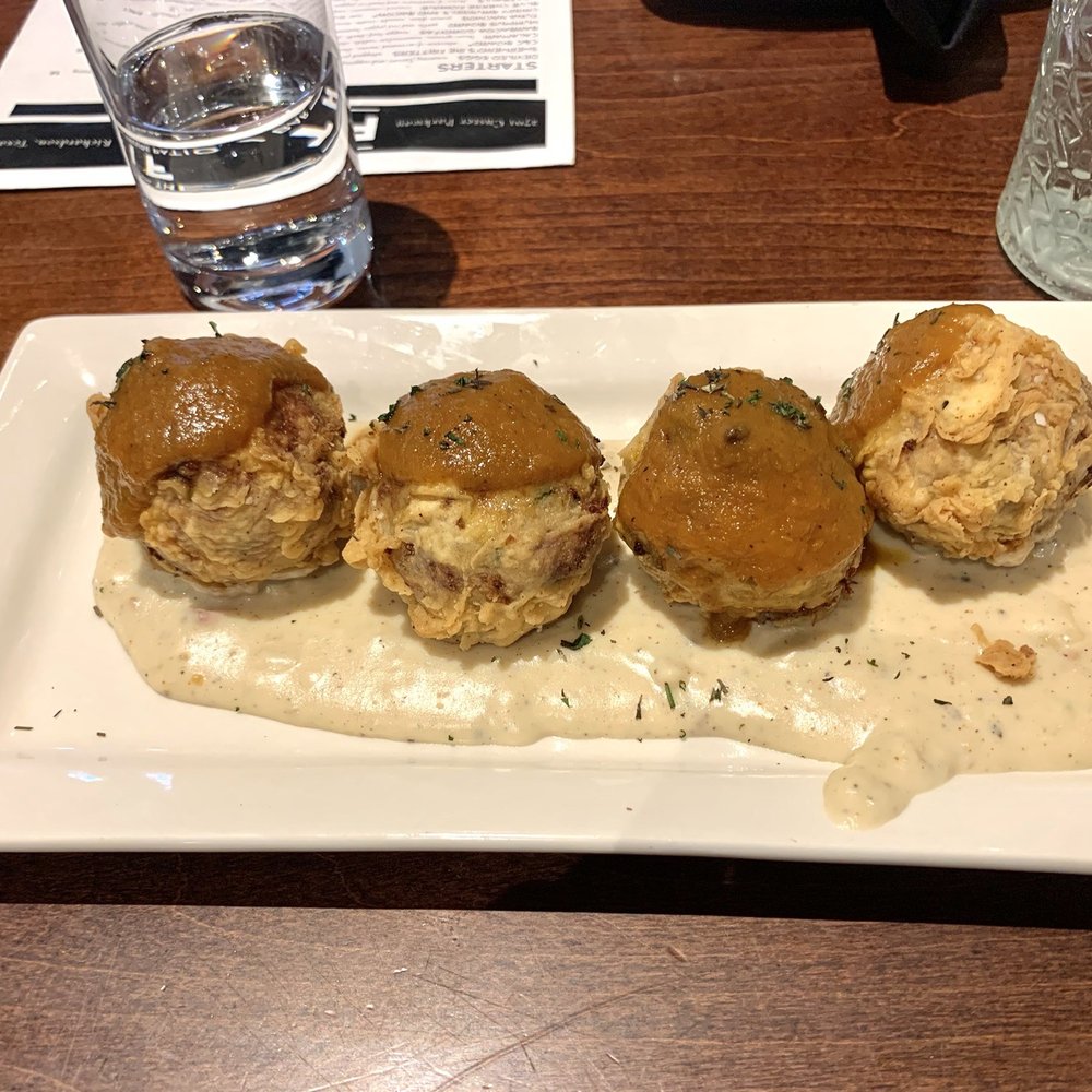 The Fifth - Shepherd's pie fritters - just get them! - New American Near Me - Richardson, Texas The Fifth - Shepherd's pie fritters - just get them! - New American Near Me - Richardson, Texas