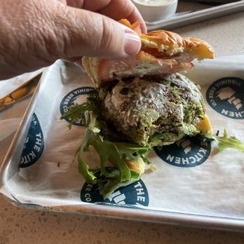 The Kitchen - Falafel burger - Brewpubs Near Me - Yorktown, Virginia The Kitchen - Falafel burger - Brewpubs Near Me - Yorktown, Virginia