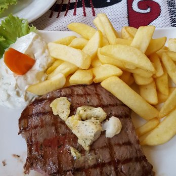 Taverne Korfu - Rump Steak w/ Fries - Greek Near Me - Sulzbach-Rosenberg, BY Taverne Korfu - Rump Steak w/ Fries - Greek Near Me - Sulzbach-Rosenberg, BY