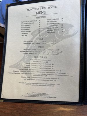 Menu photo 8 Monterey's Fish House Monterey, CA
