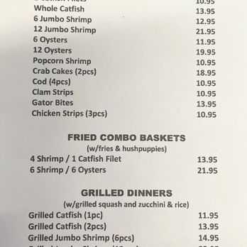 J&J Oyster Bar - Menu - Seafood Near Me - Fort Worth, Texas