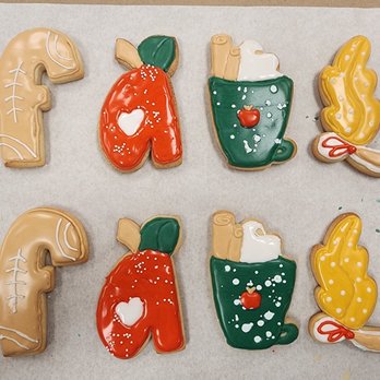 Grunderfully Delicious - Fall cookies complete and drying. - Cooking Classes Near Me - Anaheim, California Grunderfully Delicious - Fall cookies complete and drying. - Cooking Classes Near Me - Anaheim, California