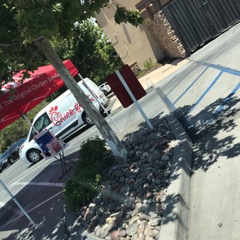 Chick-fil-A - Shade stand for order takers - Fast Food Near Me - Temecula, California